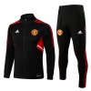 Sudadera De Entrenamiento Trajes Manchester United 2022-23 Roja Negra - Hombre